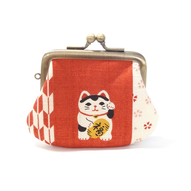 がま口 小銭入れ 招き猫 寿司 スシ 和柄 にっぽん コインケース G775