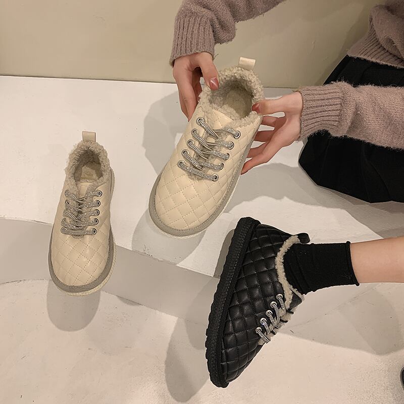 レザーブーツレッドカラーカジュアルレース 靴 シューズ ピュア フェイクシューズ13347752322