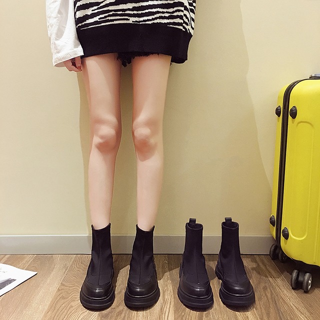 薄手ブーツショートオータムウィンタースタイルレッドスリーブ 靴 シューズ 秋物 冬物 フェイクシューズ33068439066