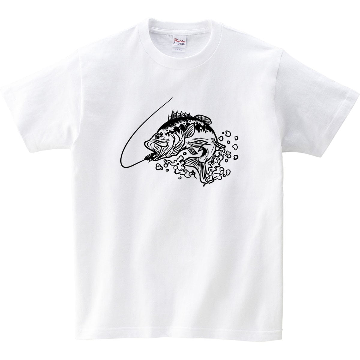 選べるデザイン ブラックバス釣り 線画 バス釣り Tシャツ rf26 半袖・長袖 ルアーフィッシング 釣り好き 釣り人 誕生日 父の日 敬老の日 ギフト プレゼント