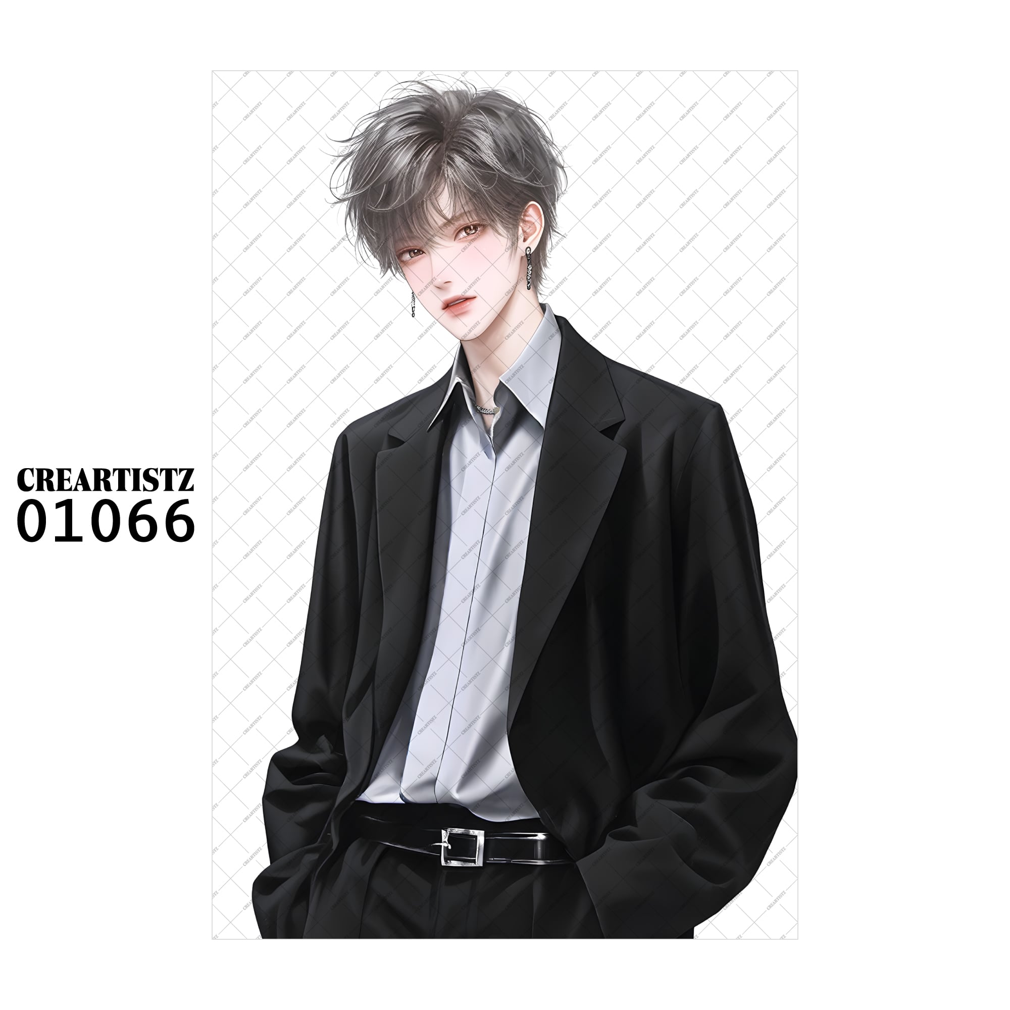 01066 ボーイ クール オリジナル ペーパー/ステッカー 4枚セット CREARTISTZ