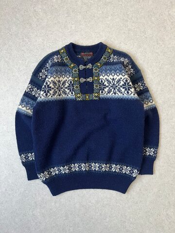 カーディガン ☆ 70 s ハンテン ウール ニット セーター ビンテージ 