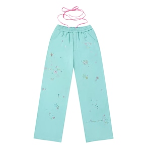 [CFIERCE] Color Printed Drape Pants