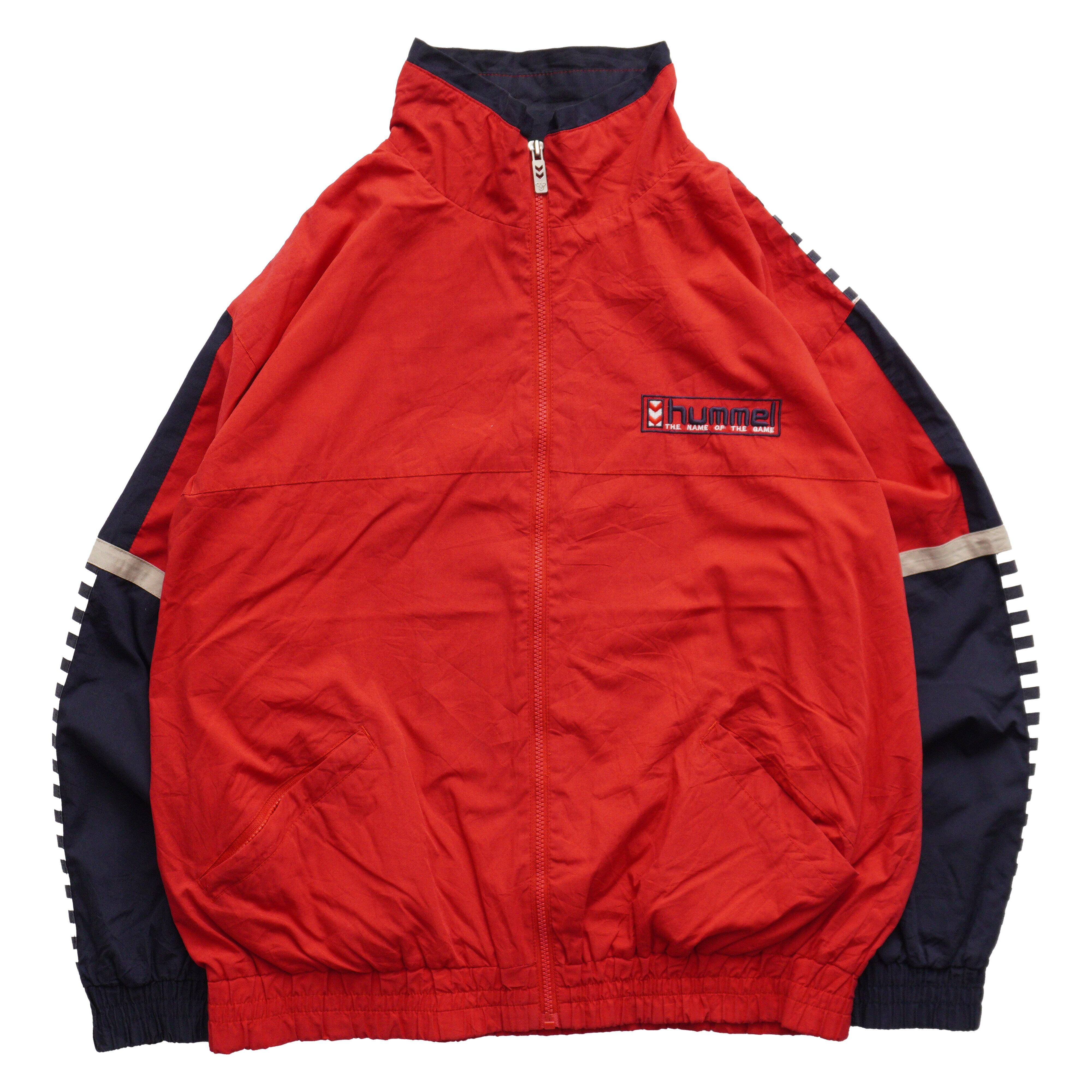 ヒュンメル ジャケット M レッド トラックジャケット ナイロン
