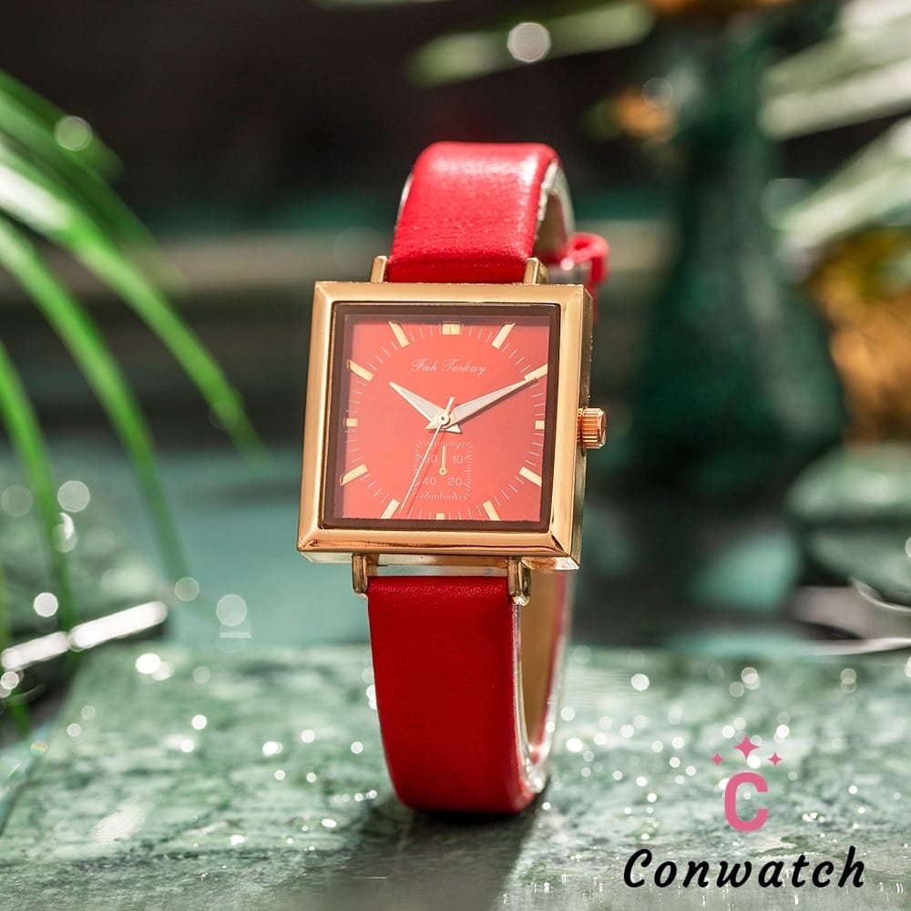 【アイボリー】高級ブランド 女性 時計 正方形 フェミニン トレンド 気質 コレクション レディースウォッチ 女性用腕時計  T230704100345_02