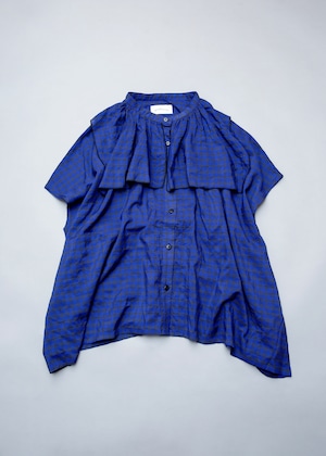 【michirico】【24SS】【20】【womensF】Shirring check shirts