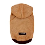 うちの子刺繍ネームタグ付きニットパーカー*キャラメル*