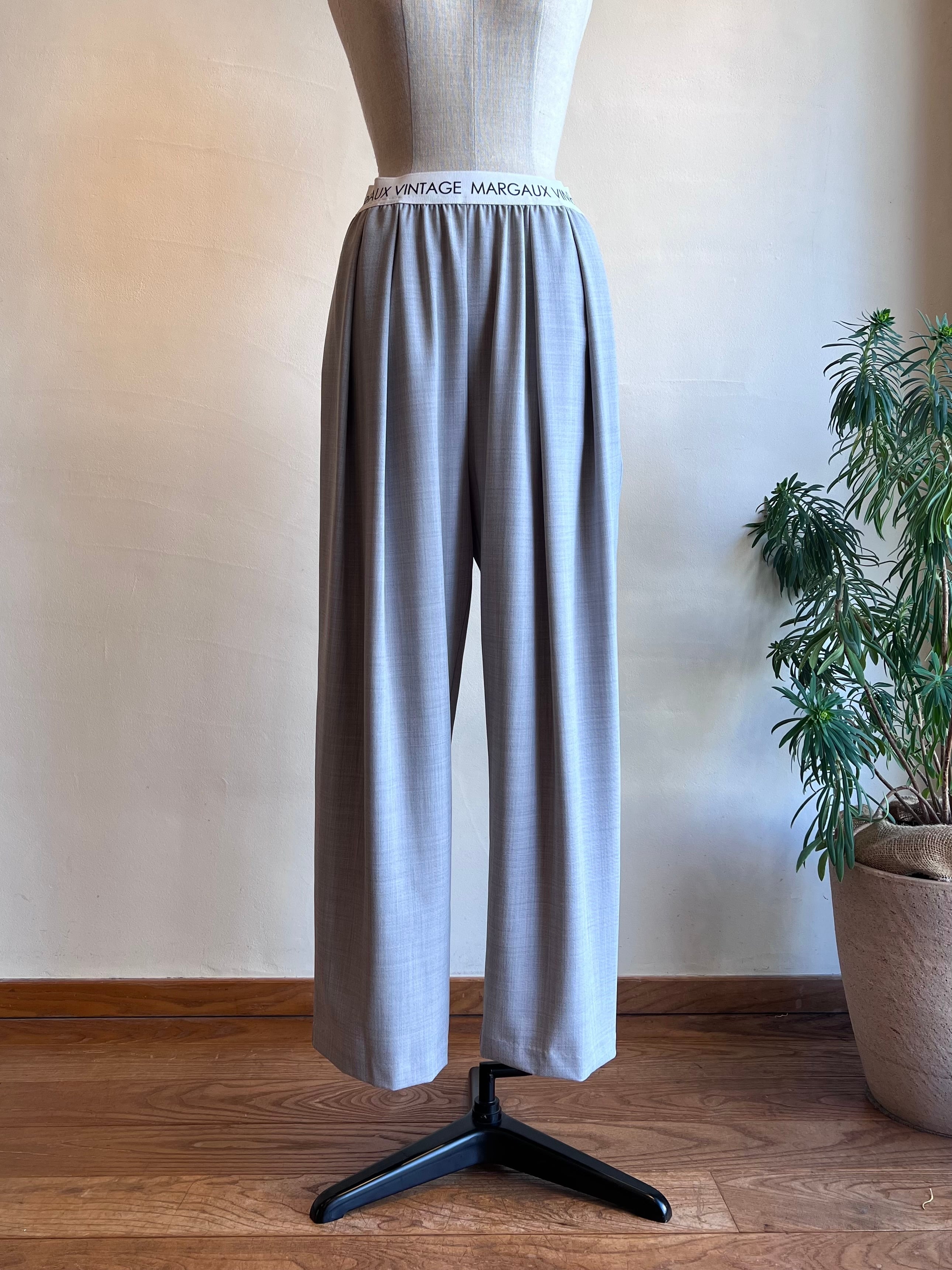 再入荷】MARGAUX VINTAGE / ウエストロゴタックパンツ | anouk