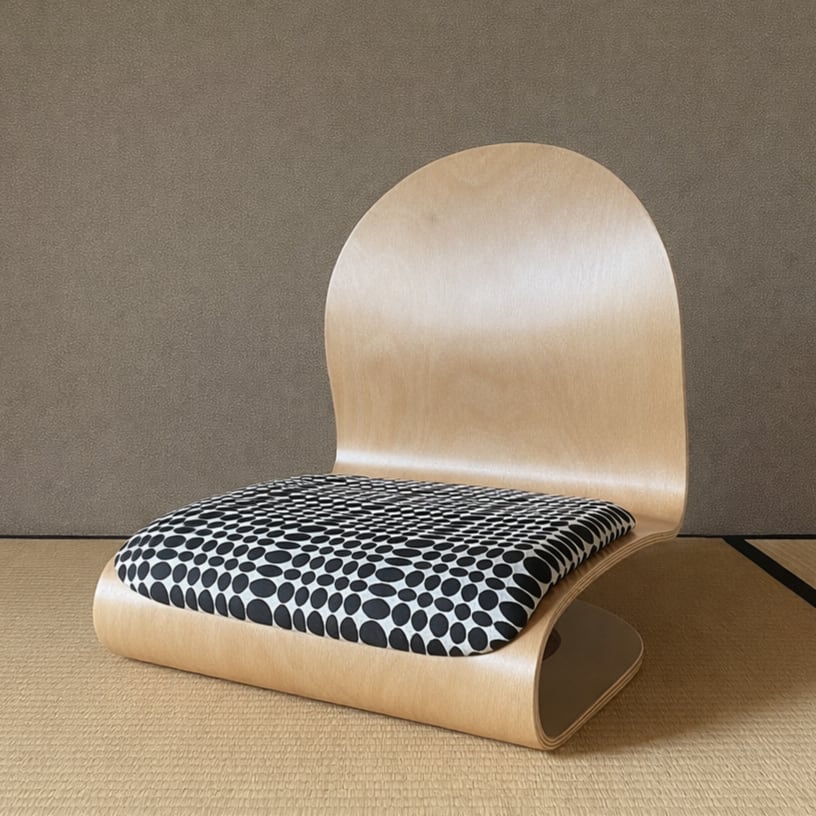 Tatami Chair by Verner Panton (Natural body / Maharam, Unisol)
