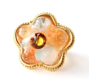 flower ring (Orange and Blue)
