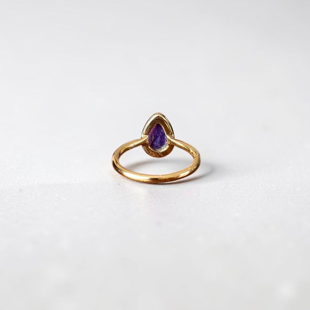 charoite ring 【gold】＜9号/18号＞　※1点のみ