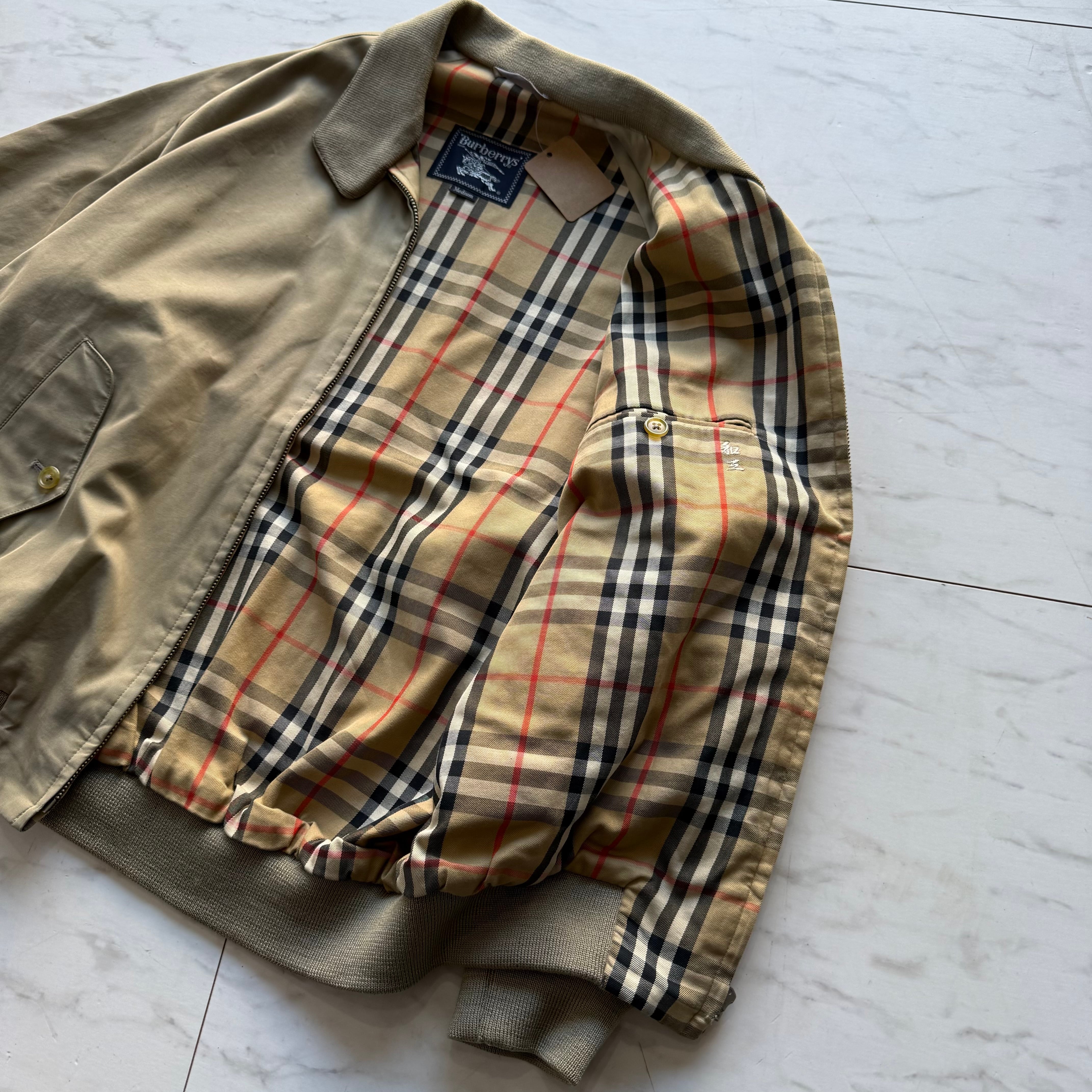 90s old Burberry Harrington jacket men'sM | 古着butterfly
