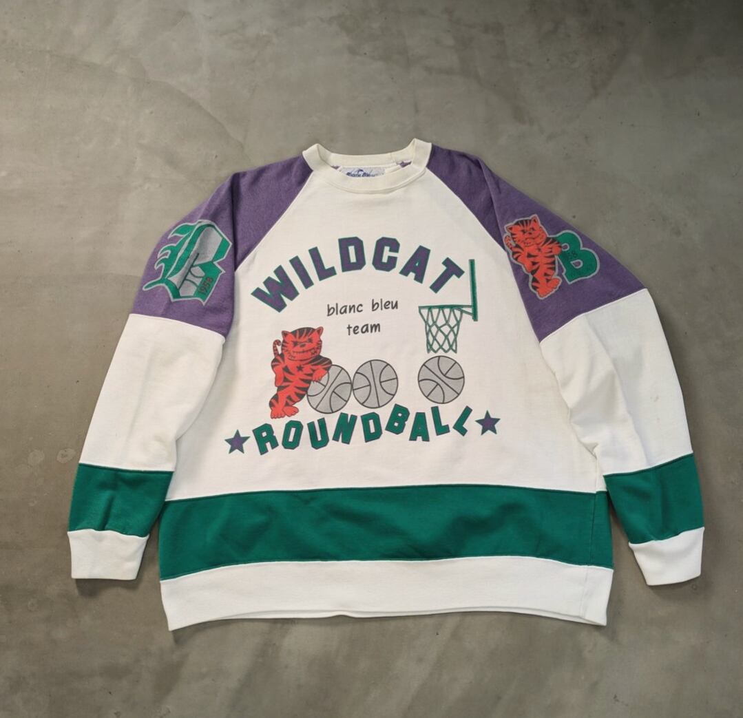 wild cat ” round ball ” sweat shirt 小岩店
