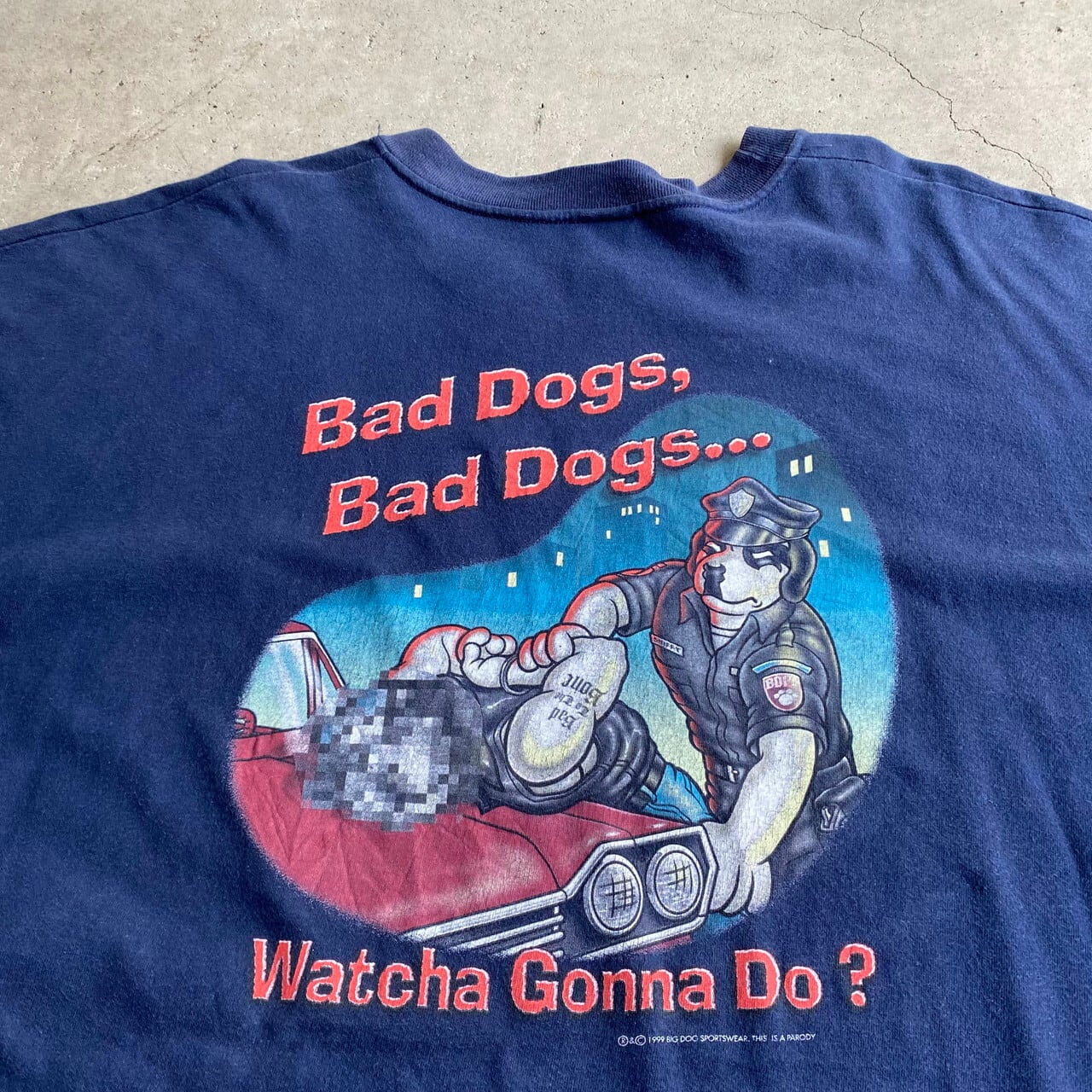 超ビッグサイズ 90年代 ヴィンテージ BIG DOGS バックプリントTシャツ 