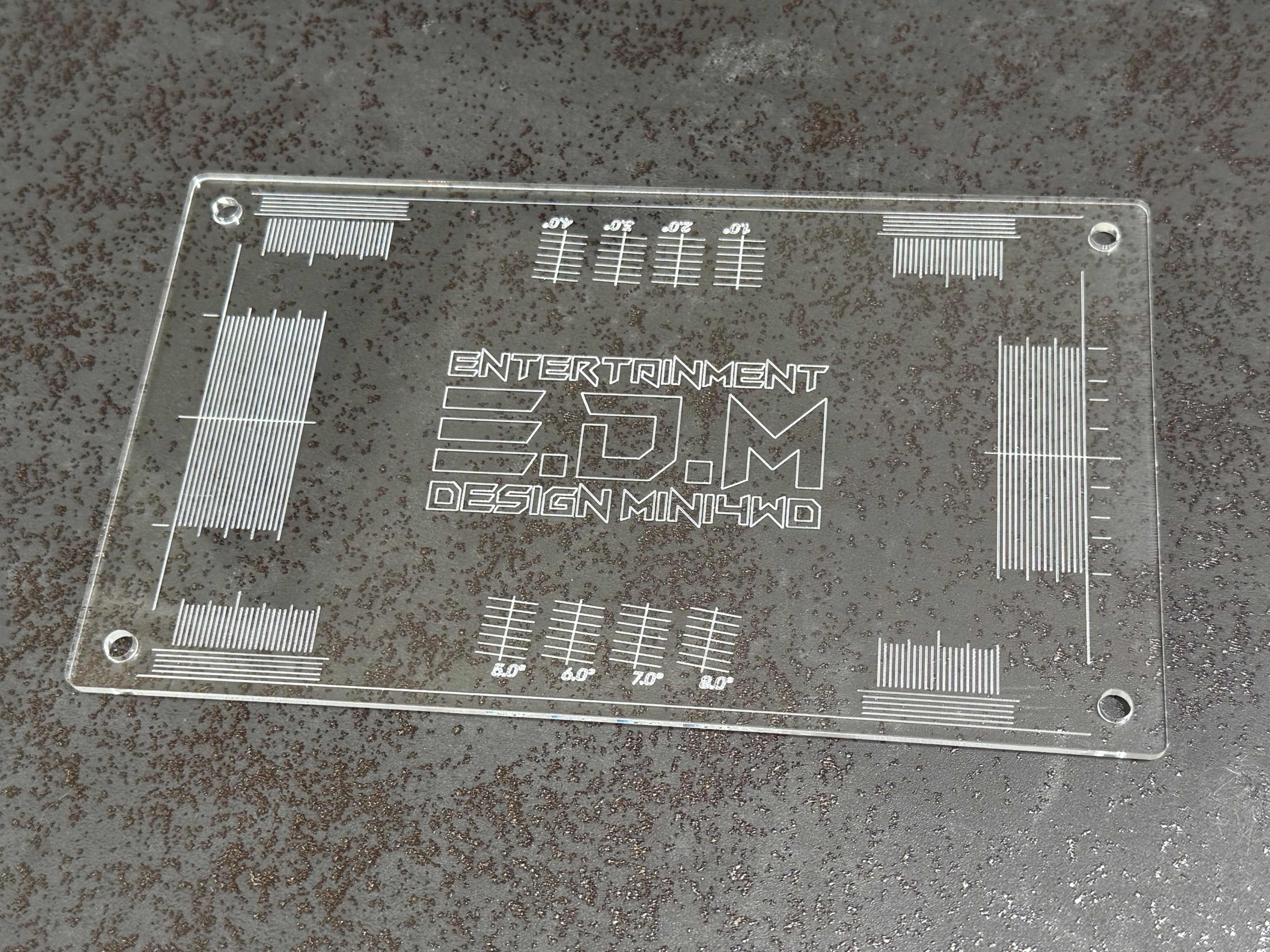 E.D.M】セッティングボード(アクリル製) | E.D.M