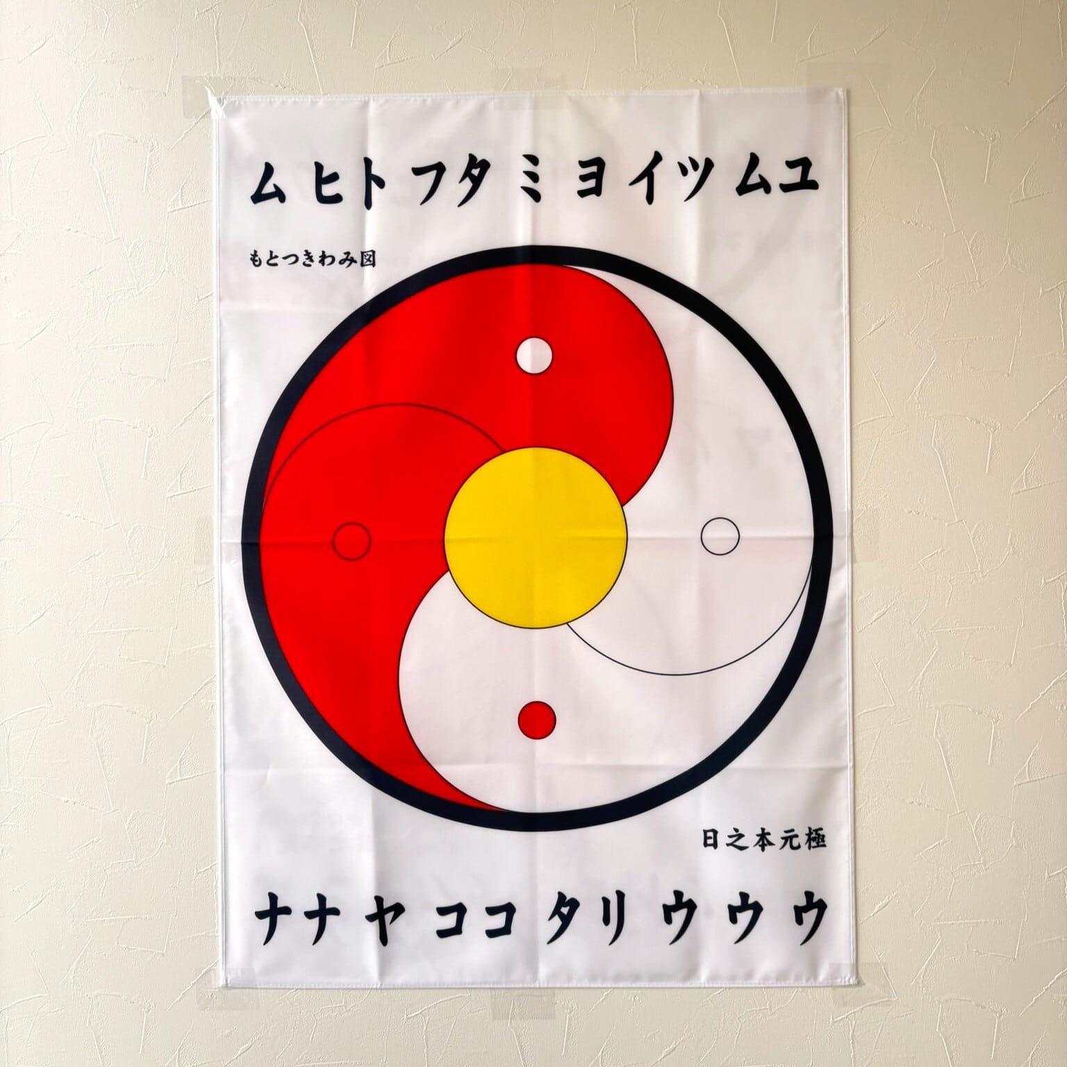もとつきわみ図 （旗）陰