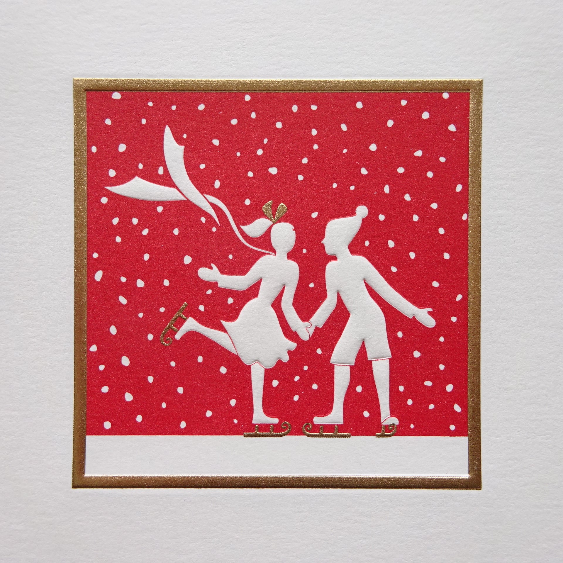 クリスマスカード チェコ共和国製 [Jan Petr Obr] 銅版印刷 11429