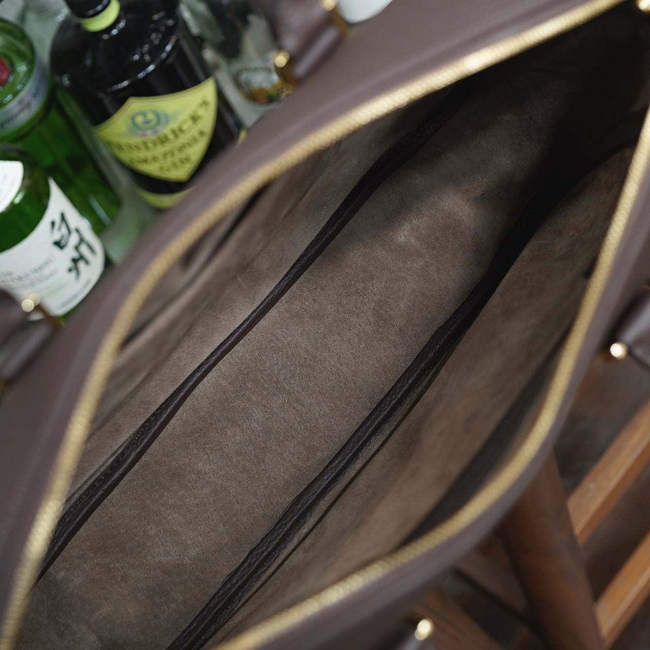 カンダミサコ pane（パーネ）ダークブラウン ゴールド金具（内装
