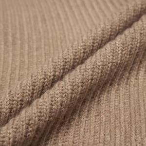 ルーズVネックブラウンニットカーディガン　0804