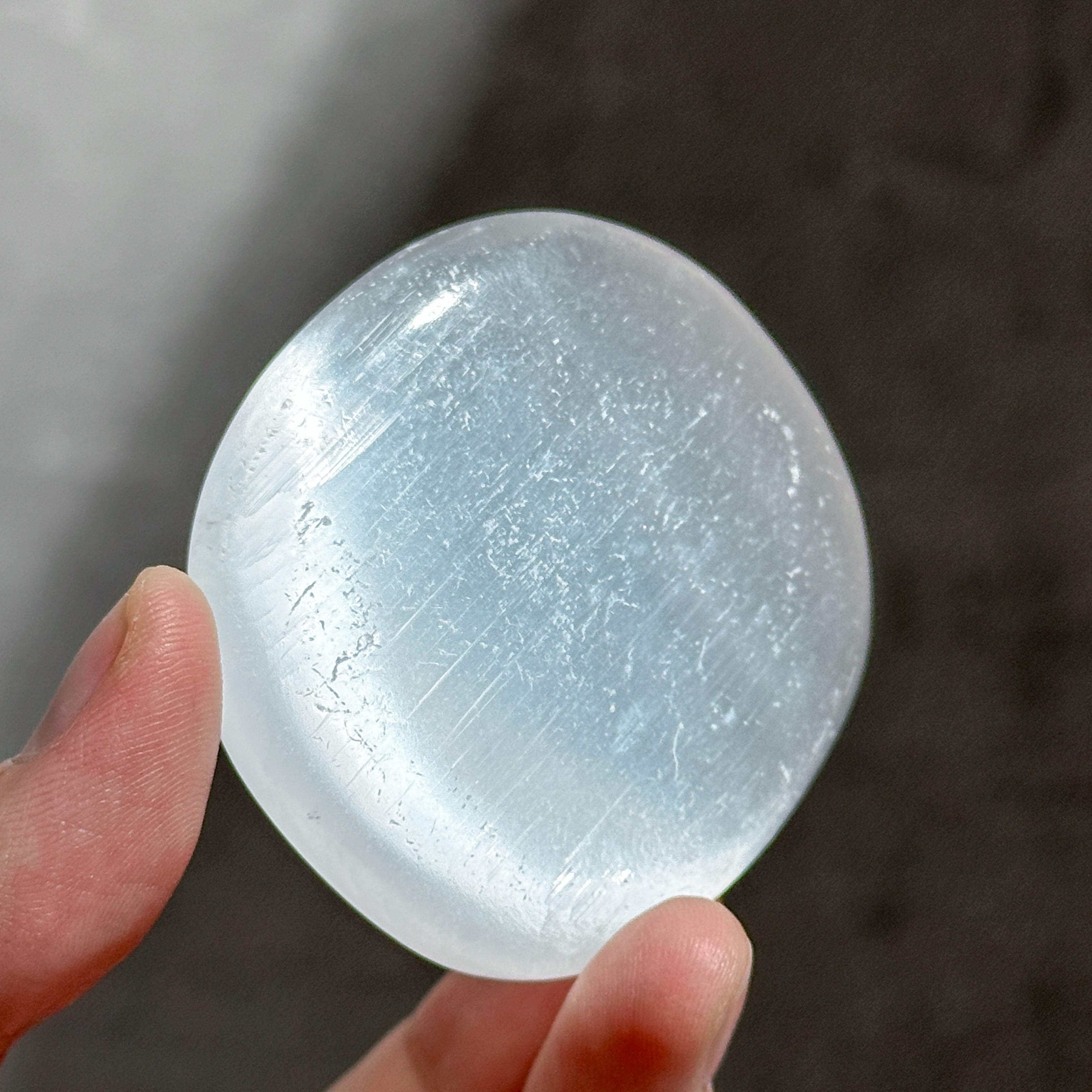 セレナイト パームストーン41♢Selenite♢天然石・鉱物