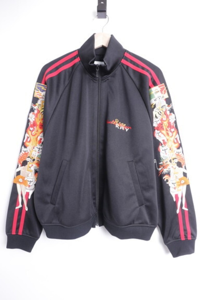 DOUBLET CHAOS EMBROIDERY TRACK JACKET SMALL BLACK 