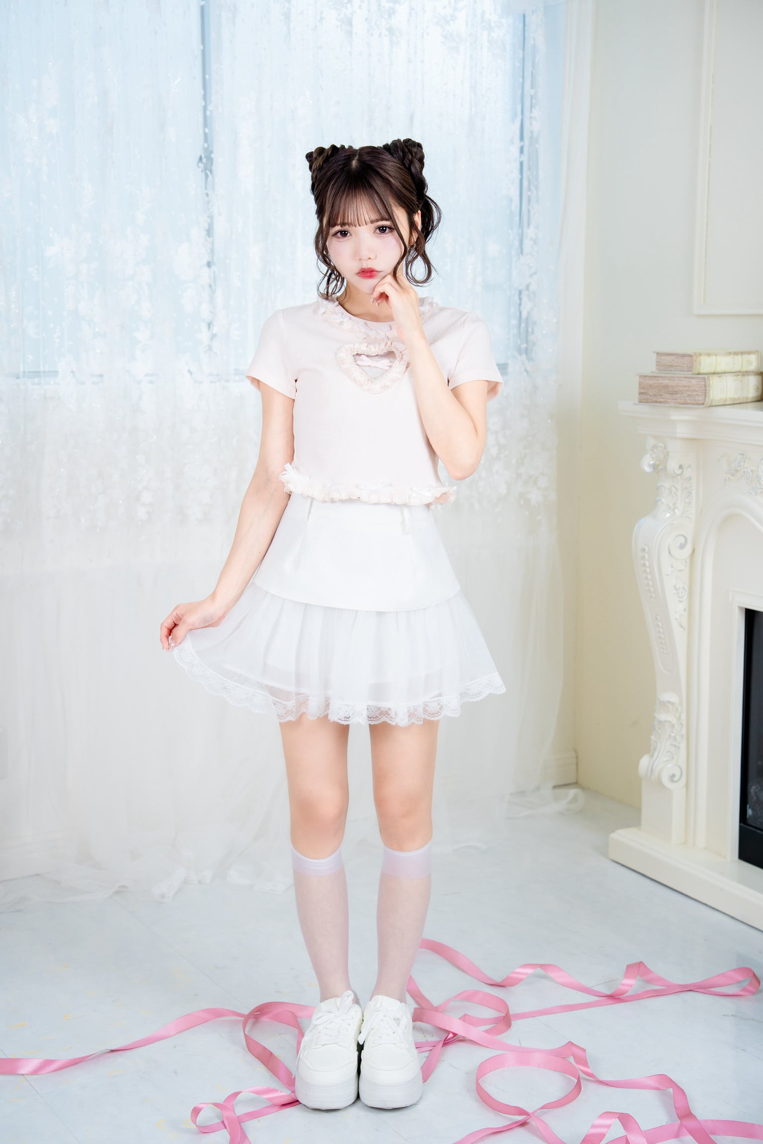 Velvet Ribbon Heart Tops