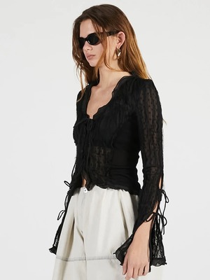 【26SS】PRANK PROJECT プランクプロジェクト / シアーカーディガン / Sheer Dot Slim Shirt