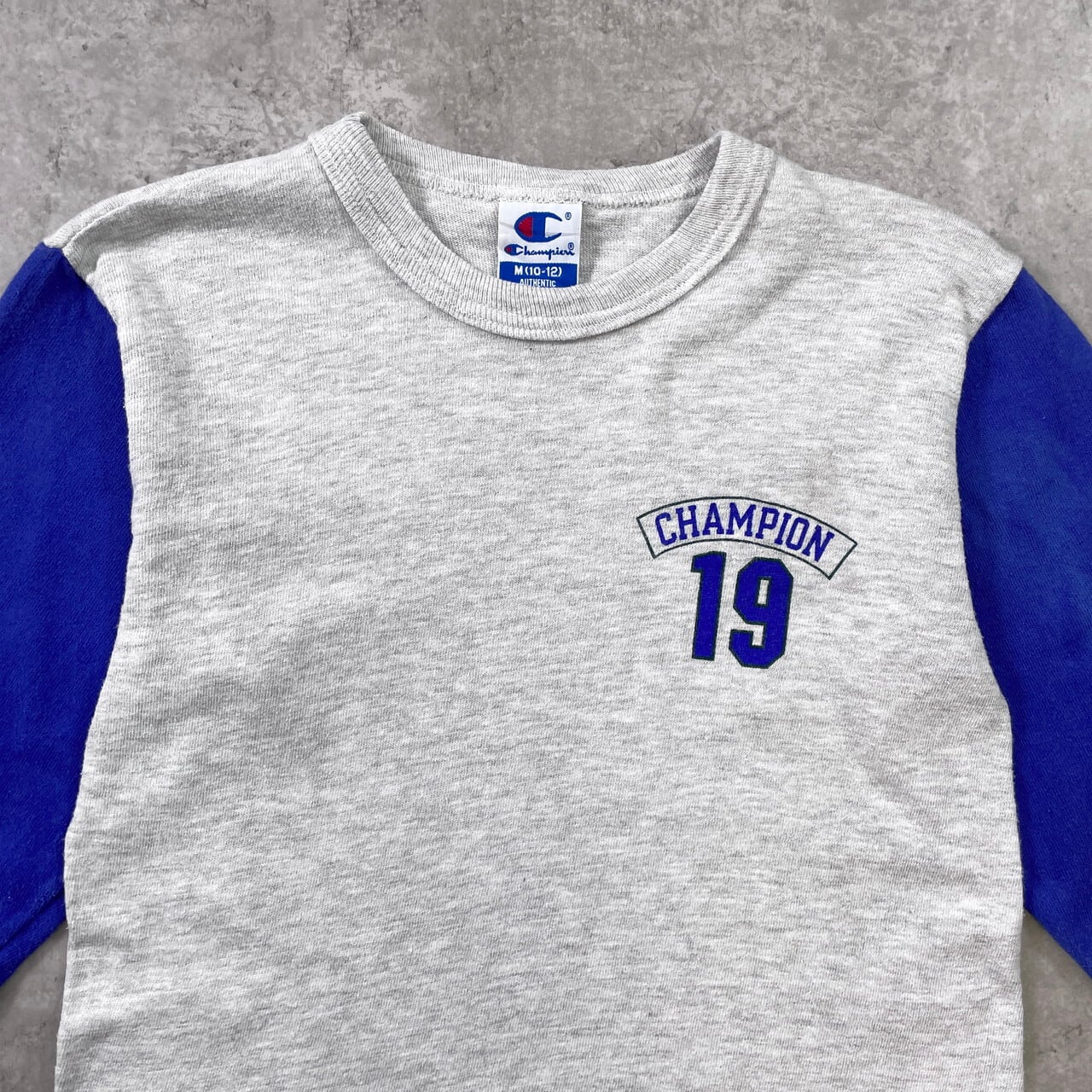 kids】90年代 USA製 チャンピオン フットボールTシャツ 140-150cm相当