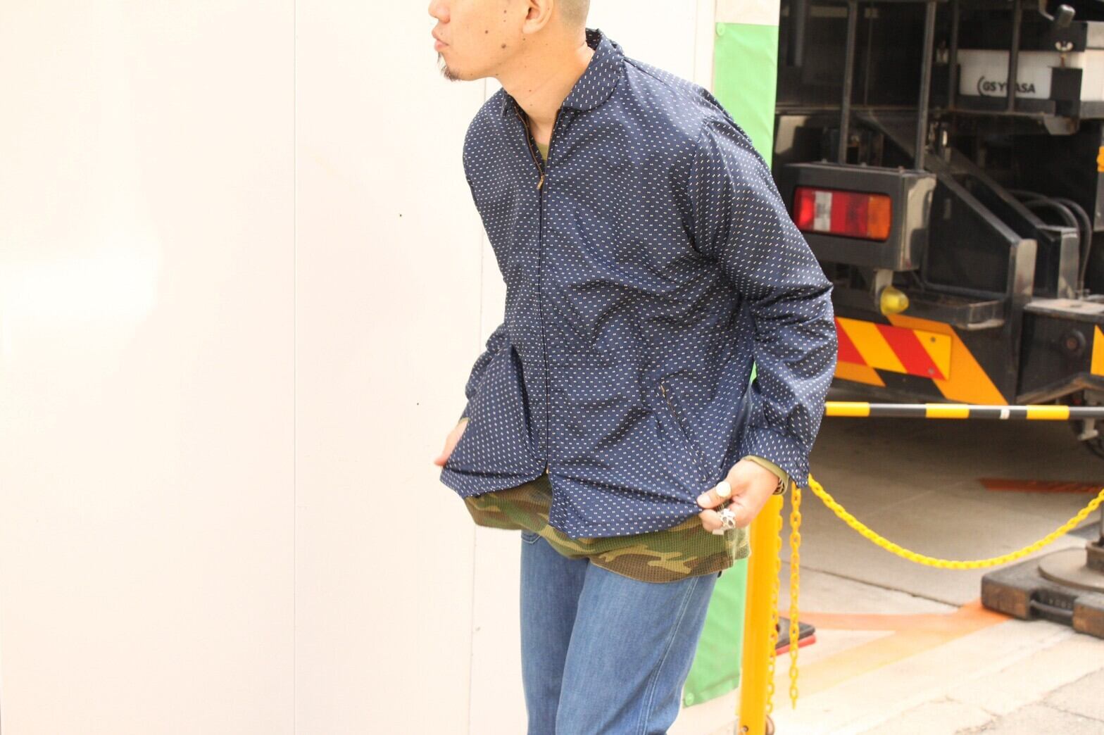 50s Profile Dot. Windbreaker