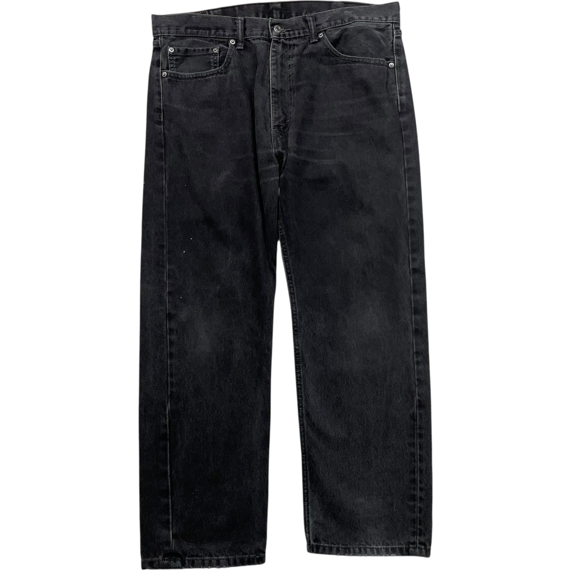 《実寸 W38L28》 Levi's リーバイス 505 ブラックデニム 色落ち no.8667