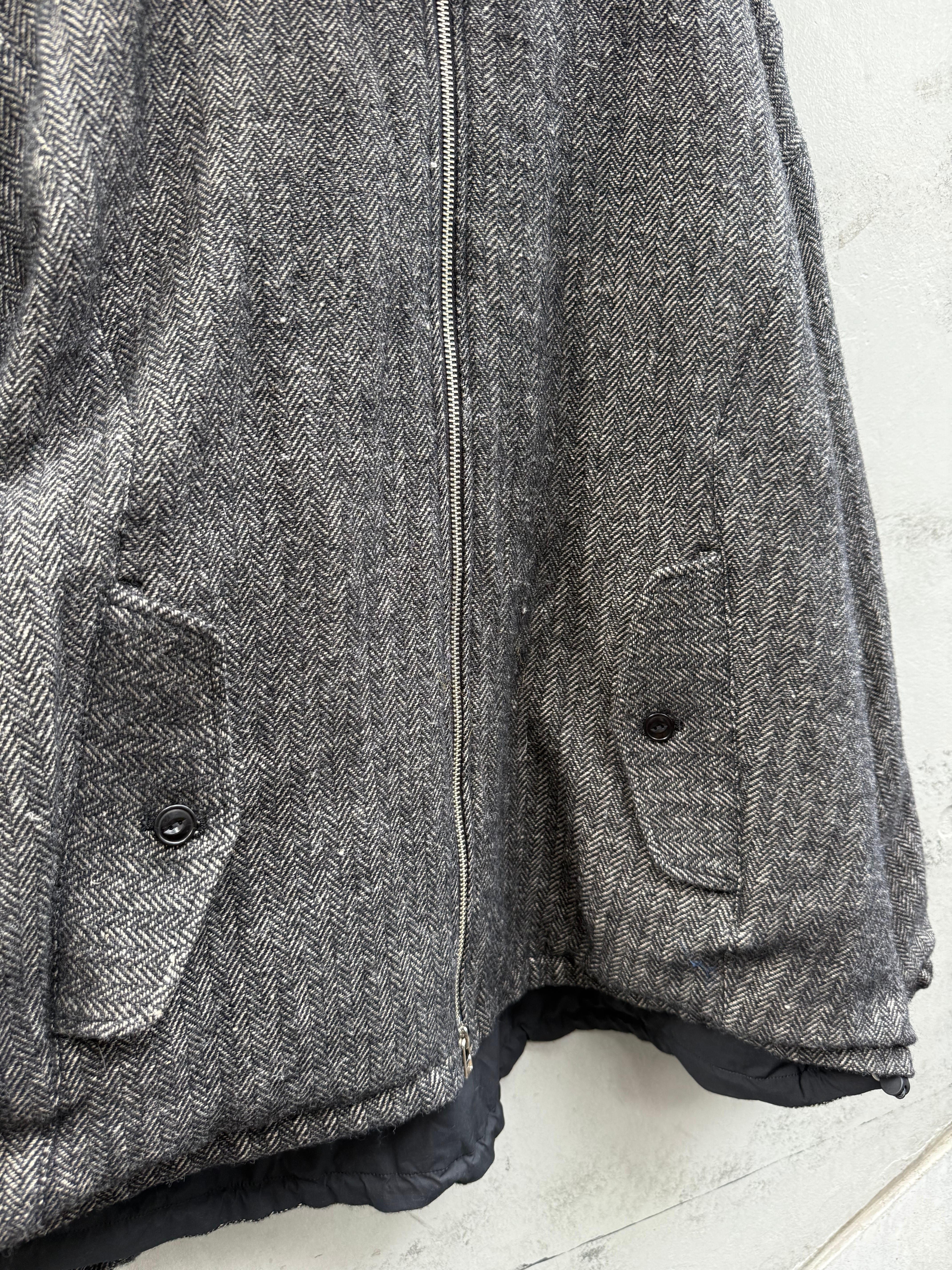 VOAAOV』WOOL LINEN HERRINGBONE Blouson | SUKIKIRAI