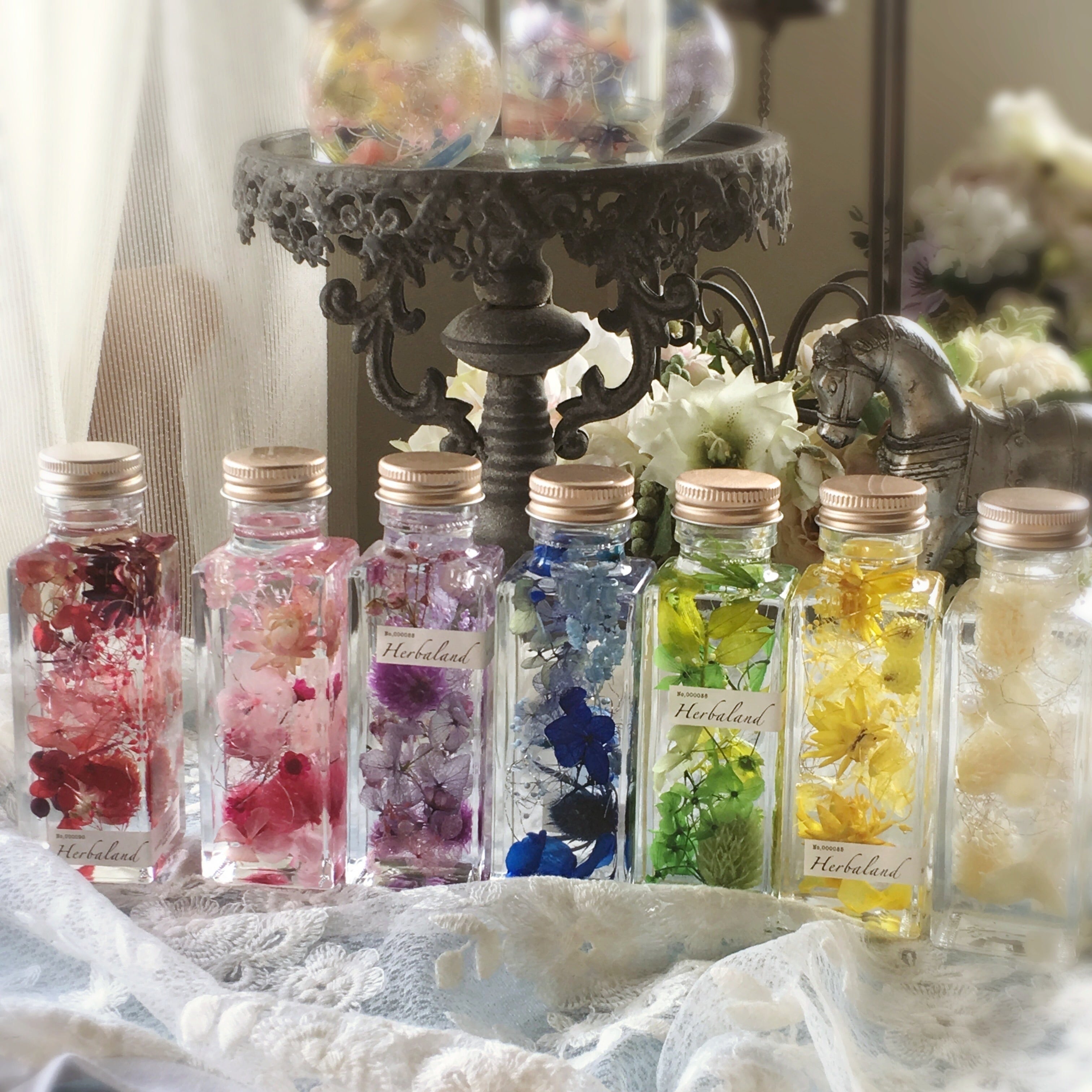 紫のハーバリウム 紫のハーバランド 1番人気！心の疲れに癒しのハー