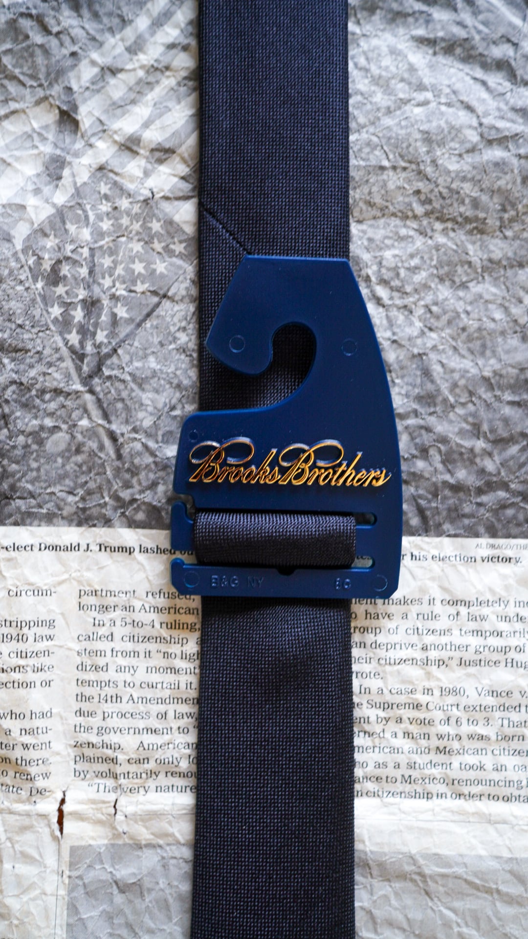 アメリカ製☆新品未使用品☆Brooks Brothersネイビーレップタイ定番☆ NEW】BROOKS BROTHERS U.S. Navy プレミア コレクション ソリッドタイ