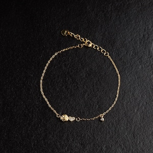 【Lamia】S925 zirconia rose bracelet  #bb03