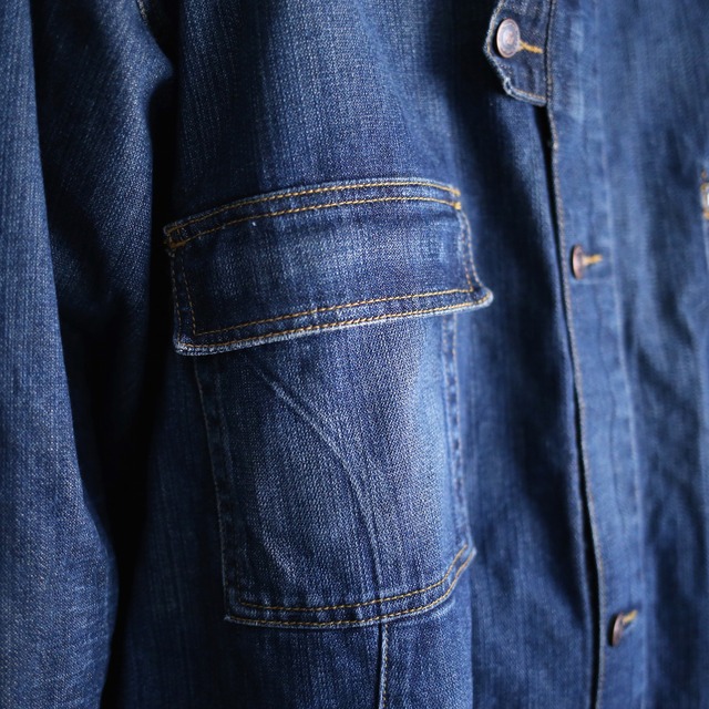 XXXL super over size gimmick design denim jacket