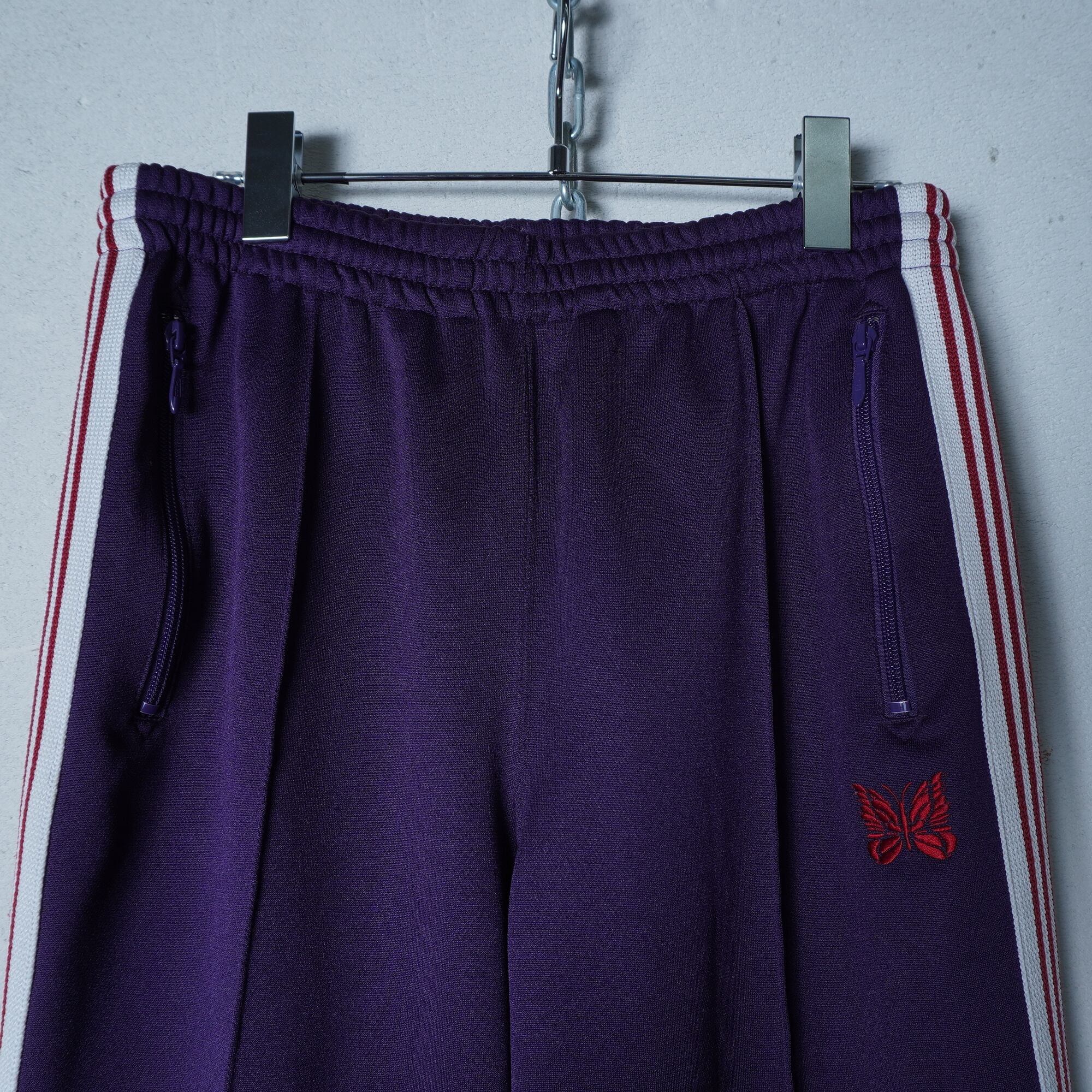 Needles】ニードルズ ライン入り トラックパンツ Purple × White | MIXHIVE