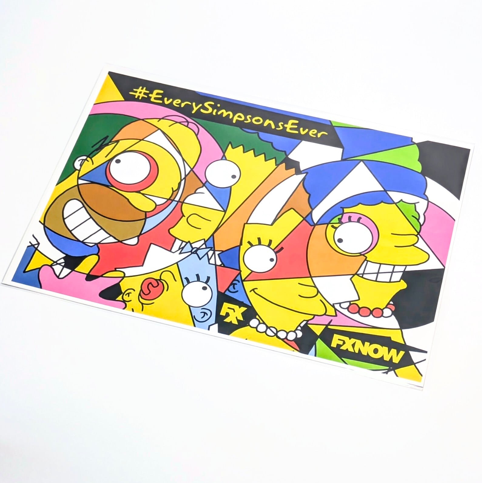 ♫ ちょうどいいB4ポスター ♫【 The Simpsons ( シンプソンズ ) 】『 Romero Britto Art 』〚アメリカン雑貨 アメトイ〛