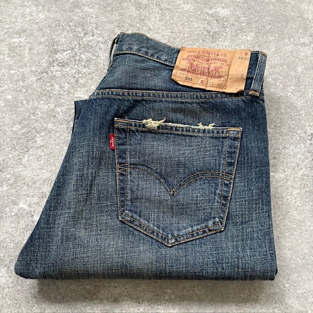 メンズ 70〜80s Levi's USA製 42TALON アートペイントデニム