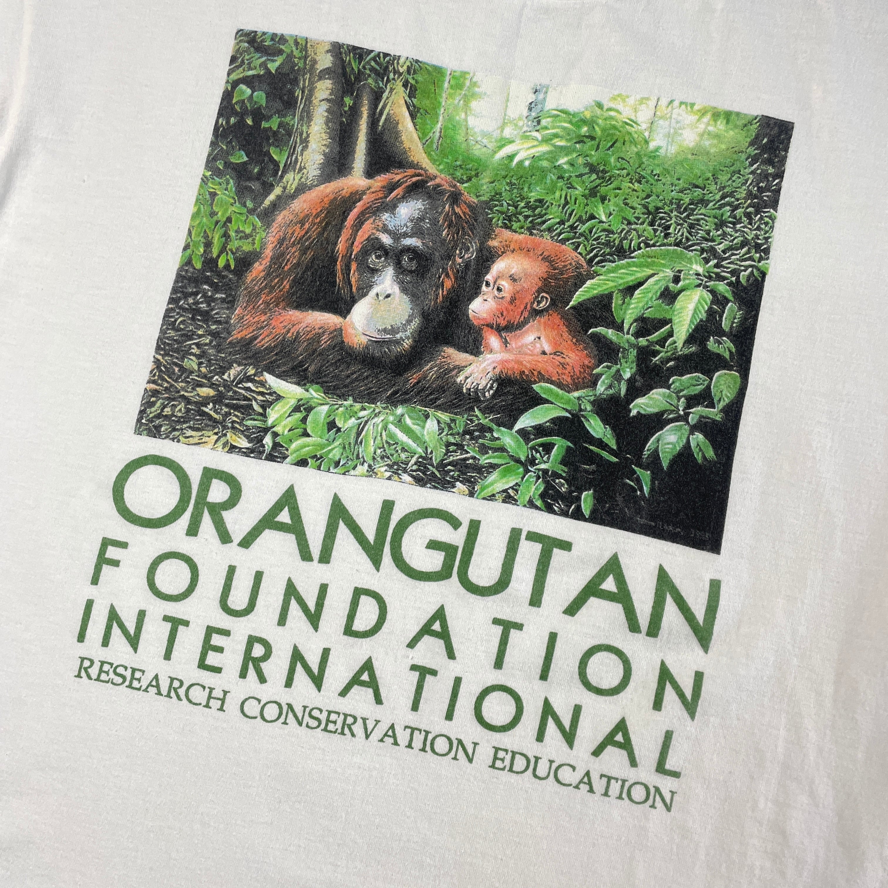 90年代 USA製 ORANGUTAN FOUNDATION INTERNATIONAL オランウータン