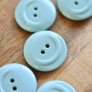 イタリア スカイブルー×ハーフカーブ 2穴 20㎜