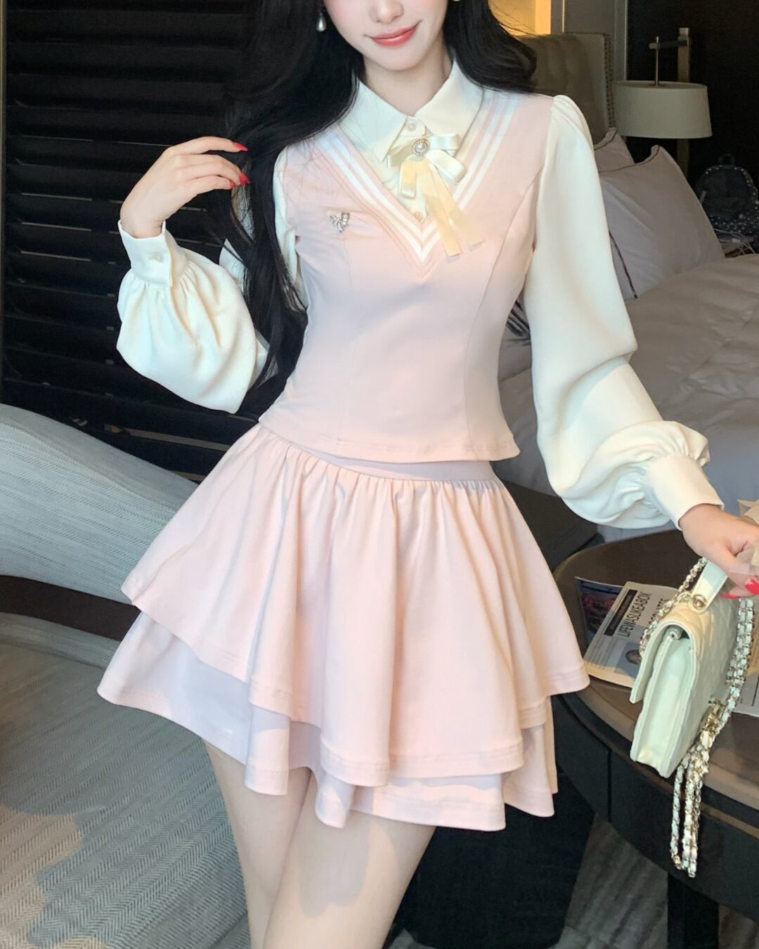 レイヤード風ブラウス(単品) 2608948T