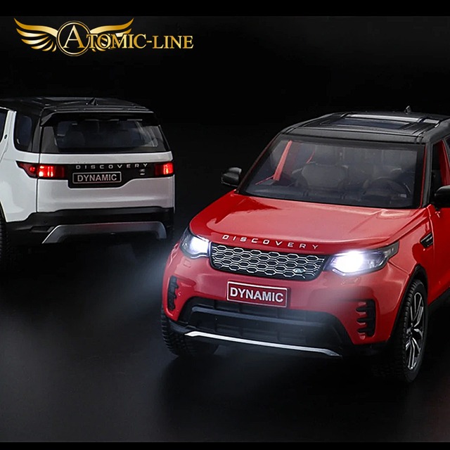 ランドローバー ディスカバリー 1/24 ミニカー 全4色 ライト点灯 エンジンサウンド 合金モデル 模型 ジオラマ