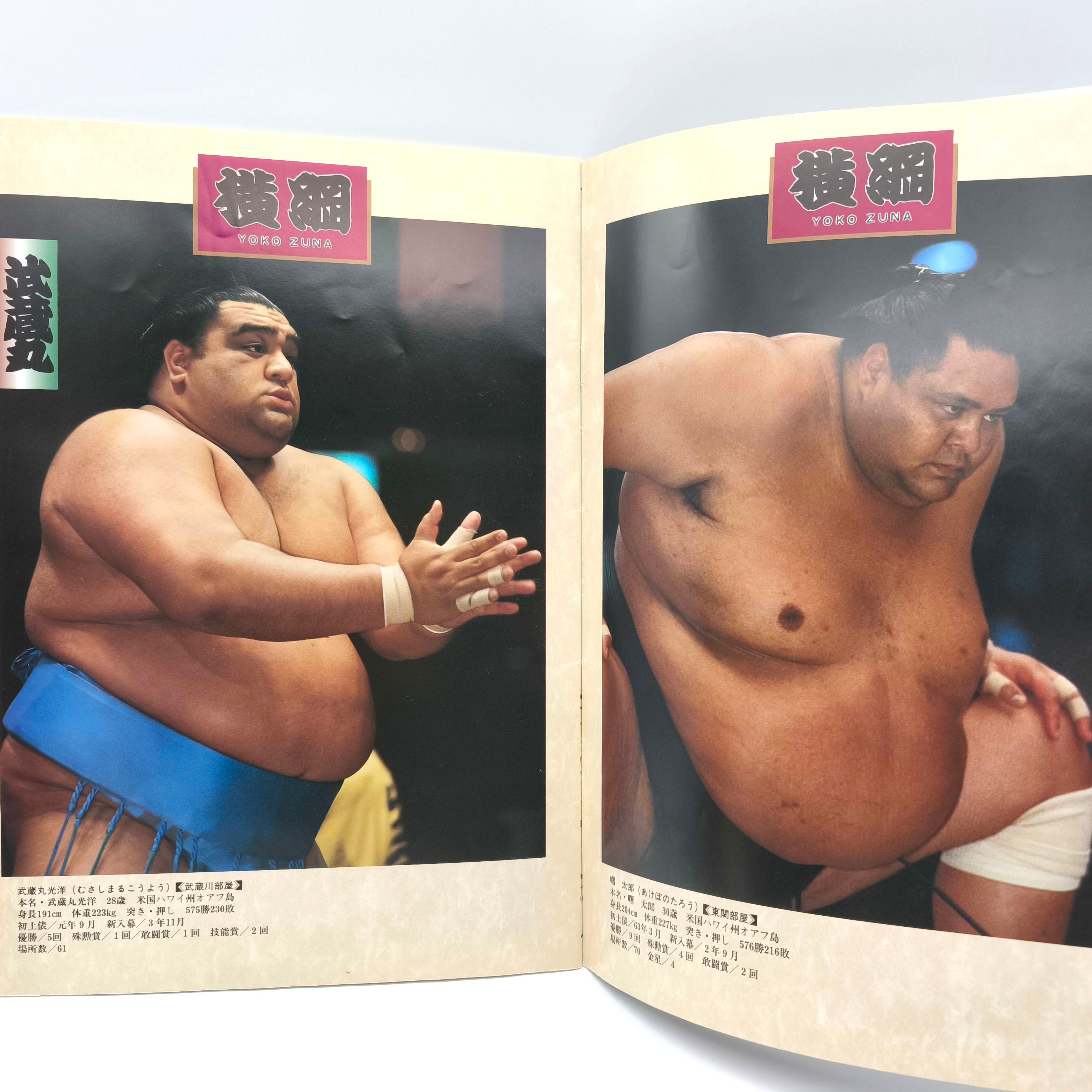 大相撲・パンフレット・1999年9月場所・2001年9月場所・2冊セット・No