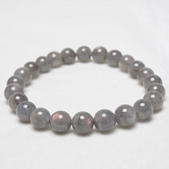 ピンク ラブラドライト ブレスレット 8mm 一点物 メール便送料無料 [M便 1/10] 111-25172