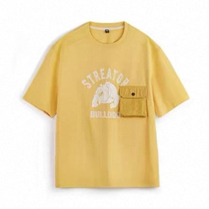 Chest Pocket Short Sleeve Regular T-Shirt ◇H1103