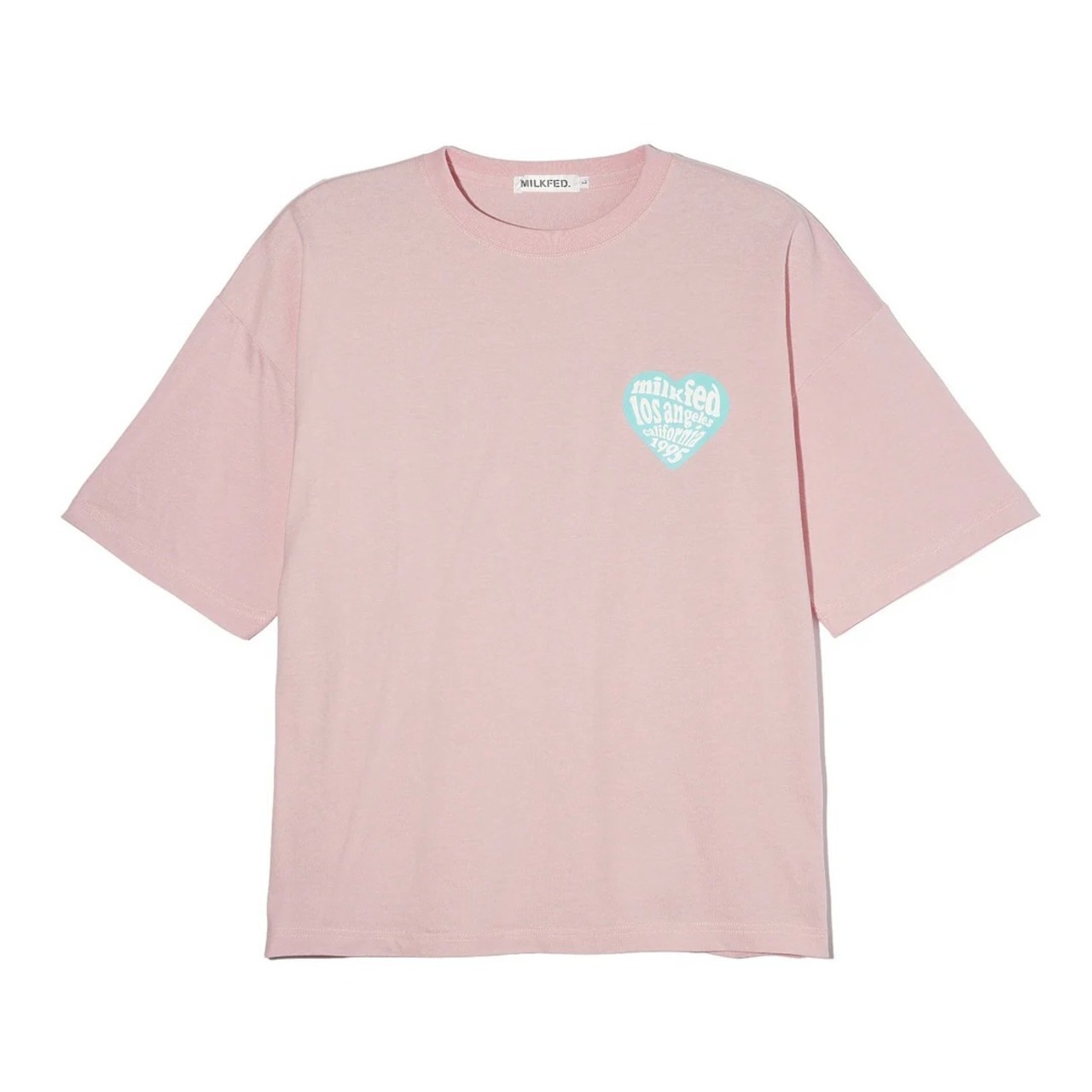 【MILKFED. 】HEART LOGO WIDE S/S TEE【ミルクフェド】