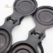 フラメンコ パリージョ カスタネット CASTANUELAS DEL SUR 小物 小道具 楽器 ブラック系 黒 ペア 両手 ダンス用 発表会 イベント 練習 舞台 音楽 小さな楽器 演奏用 フラメンコ ダンス ステージ用 ケース付き おしゃれ レッスン用