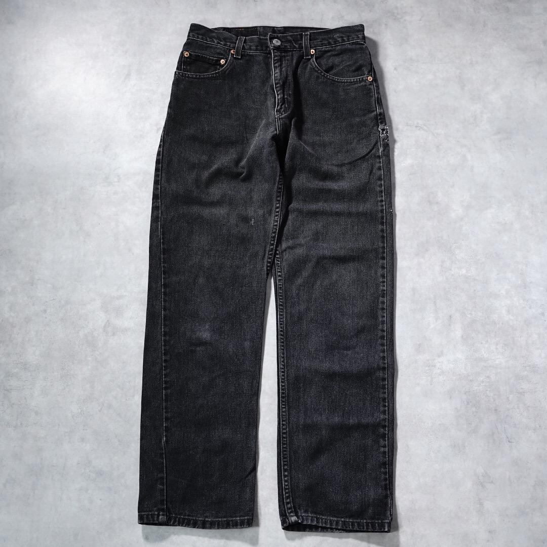 リーバイス505 W30 ブラックデニム ボトム 古着 黒 00s 16957