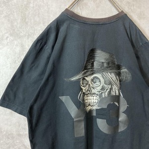 adidas ✖️ Y3 skull back　print T-shirt size L 配送A　