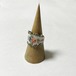 Vintage Vargas Goldwash Sterling Guilloche Enamel Ring